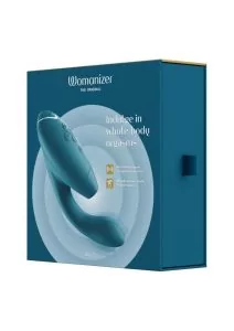 Womanizer Duo 2 Silicone Rechargeable Clitoral and G-Spot Stimulator - Petrol