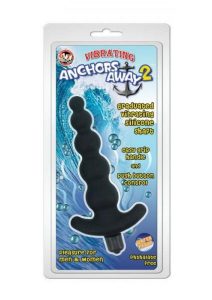 Anchors Away 2 Vibrating Anal Beads - Charcoal
