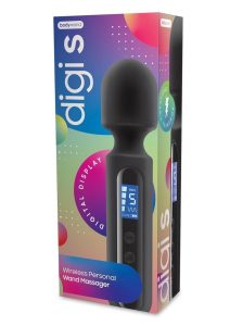 Bodywand Digi S Rechargeable Silicone Mini Massager - Black