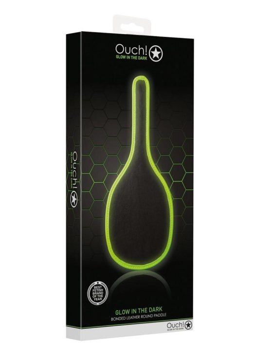 Ouch! Round Paddle Glow in the Dark - Green