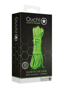Ouch Rope 10m/16 Strings Glow in the Dark - Green