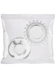 Rock Solid Cock Ring Set 2-Pack Bulk Refill (50 piece) - Clear