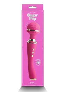 Sugar Pop Bliss Rechargeable Silicone Wand Massager - Pink