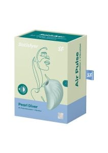 Satisfyer Pearl Diver Rechargeable Silicone Clitoral Stimulator - Mint