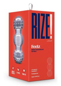 Rize Feelz Dual End Masturbator - Clear