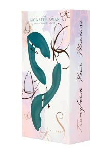 Swan The Monarch Swan Rechargeable Silicone Transform Vibrator - Teal