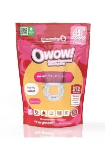 Screaming O 4T O Wow Vibrating Ring - Strawberry