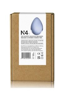 Niya 4 Rechargeable Silicone Palm Held Massager with Remote Control - Blue