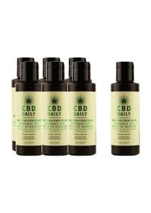 Earthly Body CBD Daily 6pc Massage Oil Prepack with Tester