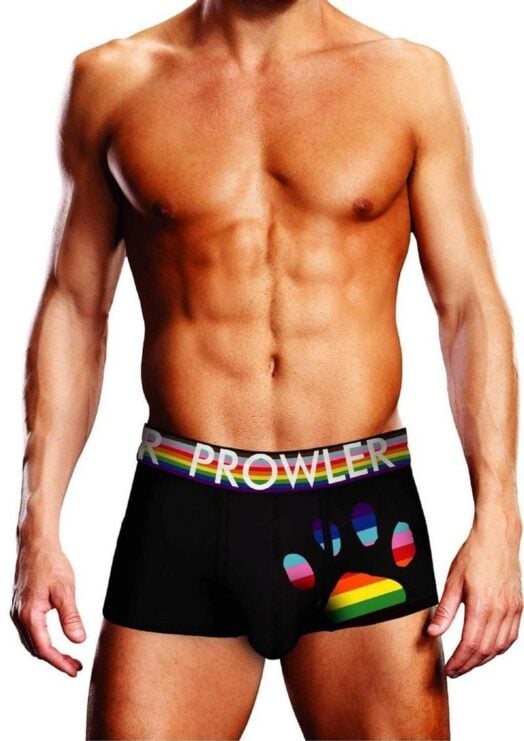 Prowler Black Oversized Paw Trunk - Small - Black/Rainbow