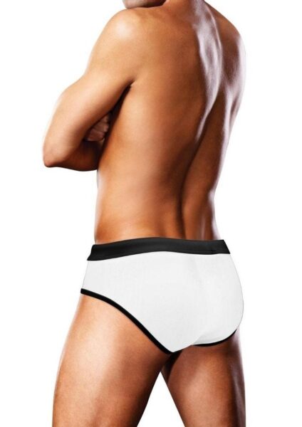 Prowler Oversized Paw Swimming Brief - Medium - White/Rainbow