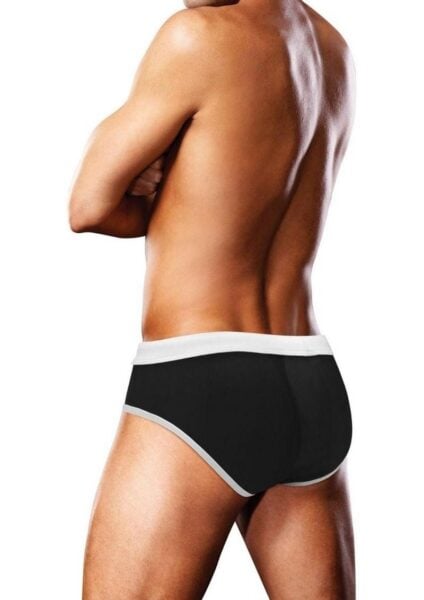 Prowler Oversized Paw Swimming Brief - Small - Black/Rainbow