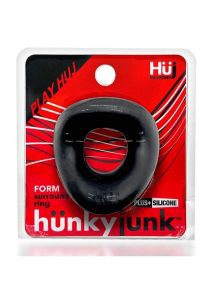 Hunkyjunk Form Surround Cock Ring - Tar Ice