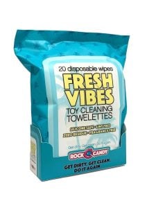 Rock Candy Fresh Vibes Toy Cleaning Wipes Travel Pack (20 Count)
