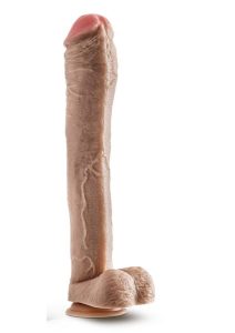 Dr. Skin Mr. Ed Dildo with Balls and Suction Cup 13in - Vanilla