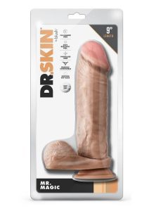 Dr. Skin Mr. Magic Dildo with Balls and Suction Cup 9in - Vanilla
