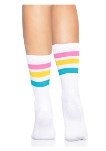 Leg Avenue Pride Crew Socks Pansexual - O/S - Multi-Color