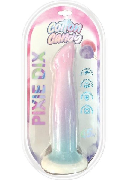 Cotton Candy Pixie Dix Mini Silicone Dildo - Multi-Color