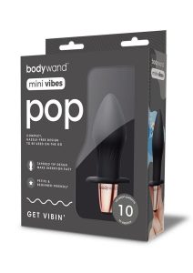 Bodywand Mini Vibes Pop Rechargeable Silicone Clitoral Stimulator- Black