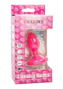 Cheeky Gems Rechargeable Silicone Vibrating Probe - Medium - Pink