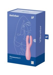 Satisfyer Threesome 3 Rechargeable Silicone Stimulator - Pink