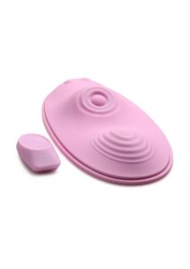 Inmi The Pulse Slider Pulsing and Vibrating Rechargeable Silicone Pad with Remote Control - Pink