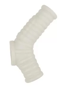Vibrating Power Sleeve Ribbed Fit - White