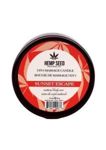 Earthly Body Hemp Seed 3 In 1 Massage Candle - Sunset Escape
