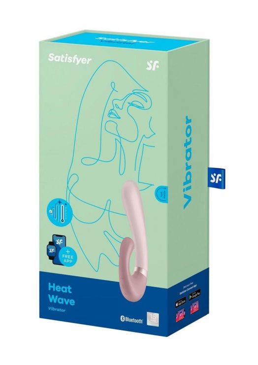 Satisfyer Heat Wave Silicone Warming Rabbit Vibrator - Mauve