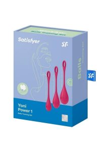 Satisfyer Yoni Power 1 Silicone Weighted Ben Wa Balls Set - Red