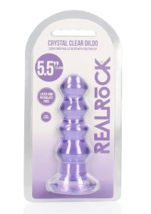 RealRock Curvy Dildo or Butt Plug 5.5in - Purple