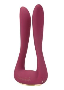Bodywans Socialite Marquis Rechargeable Silicone DP Vibrator - Pink