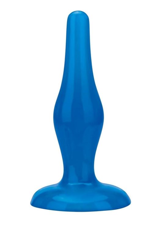 Blue Line Easy Insertion Anal Plug 4.75in - Blue