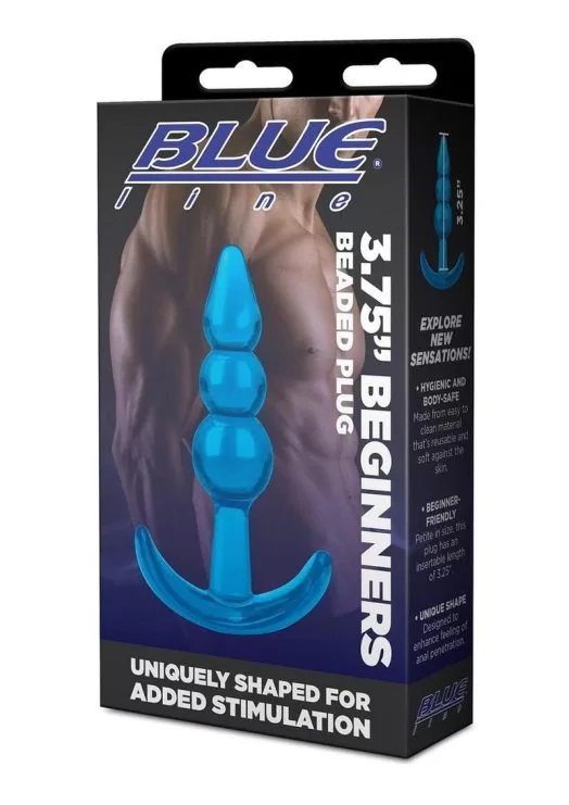 Blue Line Beginners Beaded Plug 3.75in - Blue