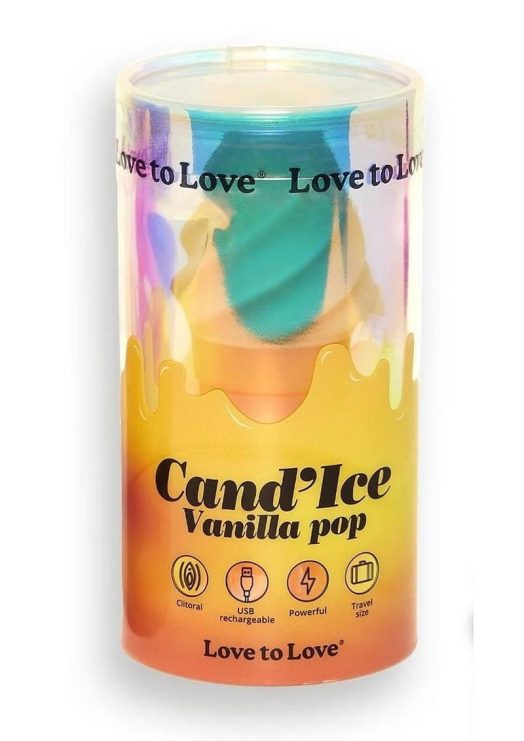 Cand`Ice Rechargeable Silicone Clitoral Stimulator - Vanilla Pop