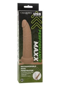 Performance Maxx Rechargeable Silicone Dual Penetrator - Vanilla