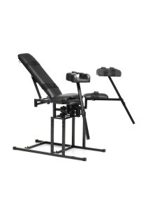 Master Series Leg Spreader Obedience Chair - Black