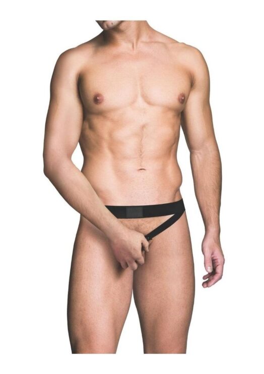 Prowler Red Ass-Less Cock-Ring - Small - Black