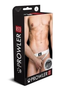 Prowler Red Ass-Less Cock Ring - Small - White