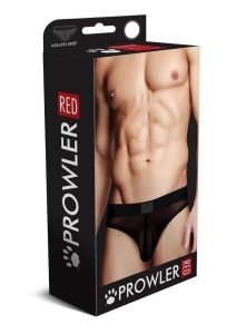 Prowler Red Fishnet Ass-Less Brief - Small - Black