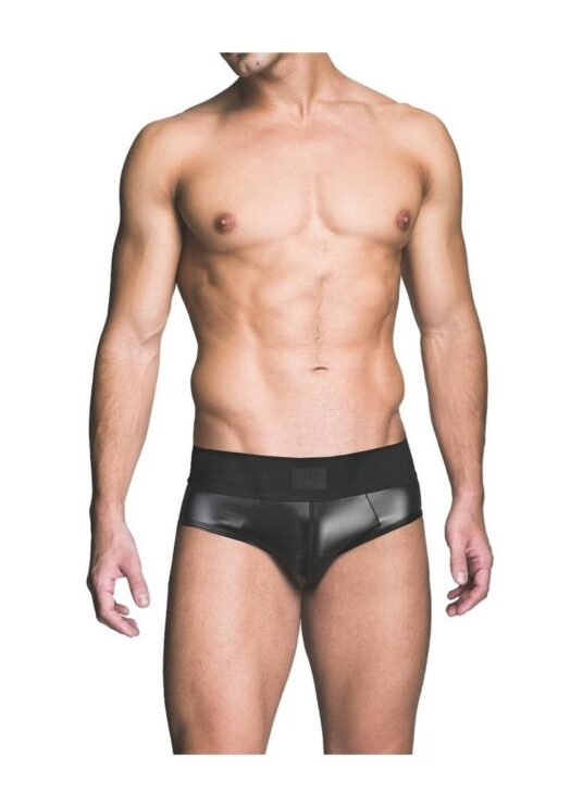 Prowler Red Wetlook Brief - Medium - Black