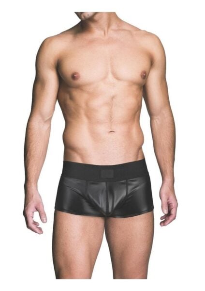 Prowler Red Wetlook Ass-Less Trunk - Medium - Black