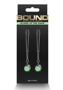 Bound Nipple Clamps G1 Iron Glow in the Dark - Gray