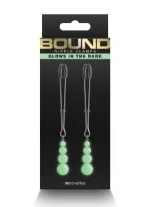Bound Nipple Clamps G2 Iron Glow in the Dark - Gray