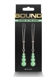 Bound Nipple Clamps G2 Iron Glow in the Dark - Rose Gold