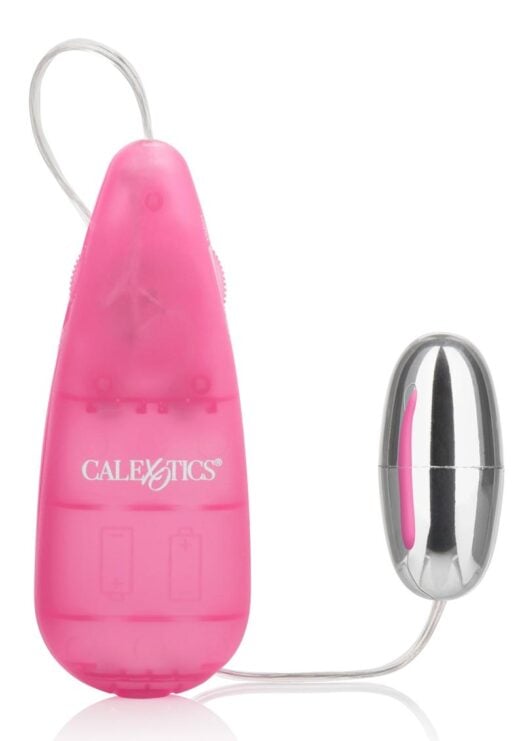 Tear Drop Bullet with Wired Remote Control 2.1in - Pink