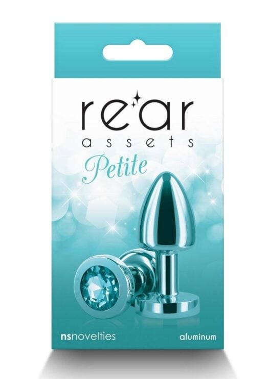 Rear Assets Aluminum Anal Plug - Petite - Teal