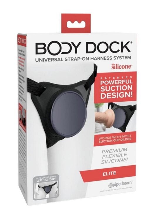 Body Dock Elite Strap-On - Black/Blue