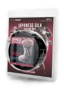 Whipsmart Japanese Bondage Rope with Nipple Clips 10ft - Black