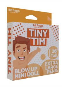 Tiny Tim Blow Up Party Doll - Vanilla